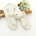 Schuhe für Töchter und Mama Rosa Mutter Schuhe in Beige Farbe Sandalen mit Perlen für Mama und Kinder